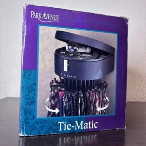 Rotating Tie-Matic Tie Belt Hanger Organizer Cufflinks & Accessory Storage 1995 - Imagen 1 de 12
