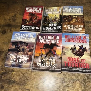 William W. Johnstone Slash and Pecos Series complete set with all 6 books - Picture 1 of 2