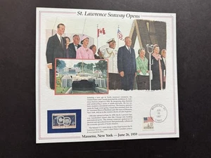 1980s US History Event Panel (040) +St Lawrence Seaway Opens #1131 +6-26-1959 - Picture 1 of 1