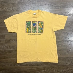 1996/Camiseta Vintage Isla de Capri Casino Parrot Hecha en EE. UU. Puntada Única XL - Imagen 1 de 9