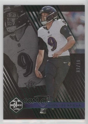 2023 Panini Limited Emerald Spotlight /10 Justin Tucker #8 - Image 1 of 2