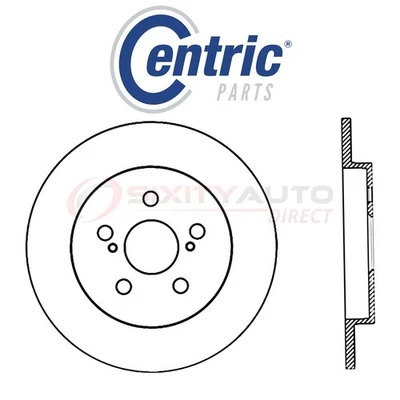 Centric C-TEK Disc Brake Rotor for 2010-2018 Toyota Prius 1.8L L4 - Kit Set vt - Image 1 of 4