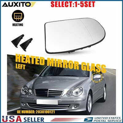 Espejo retrovisor térmico lado conductor vidrio OE 1-5X para Mercedes W203 C320 C240 C230 2001-07 Foto 1 de 4