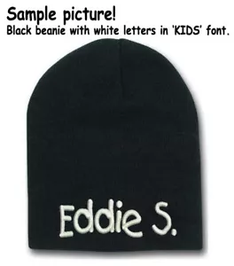 Personalized embroidery monogrammed skull beanies wool - Picture 1 of 4
