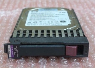 HP 2.5" Single Port 10K 72GB SAS Hot-Plug Hard Drive HDD 376597-001 375861-B21 - Image 1 of 3