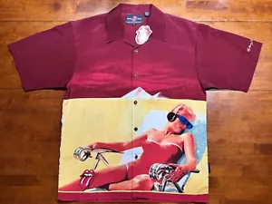 ROLLING STONES - HOT IN THE SHADE - DRAGONFLY Hawaiian XL SHIRT NEW wTag NOS HTF - Picture 1 of 7