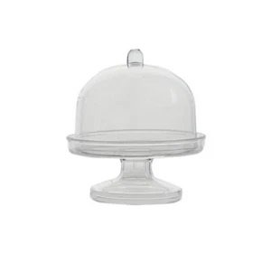 Clear 12 Round 3" tall Mini Cake Stands Dome Favor Holders Party Decorations - Picture 1 of 7