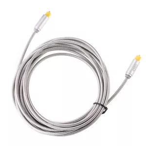 OD4.0 Toslink Digital Optical Audio Cable SPDIF Fibre Optic Aluminum Alloy Shell - Picture 1 of 5