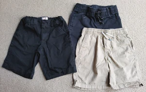Boys Size 6 Arizona Cat & Jack Black & Khaki Uniform Shorts Lot of 3 - Picture 1 of 4