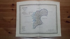 1864 MAPA de PONTEVEDERA Por D. Martin Ferreiro Gaspar y Roig Editores Madrid - Picture 1 of 1