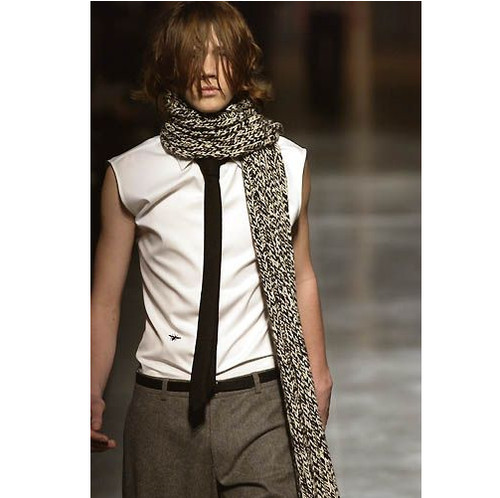 Camicia Dior Homme 2004 by Hedi Slimane bianca senza maniche APE taglia 39