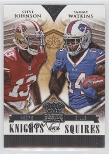 2014 Crown Royale Knights and Squires Sammy Watkins Steve Johnson Rookie RC