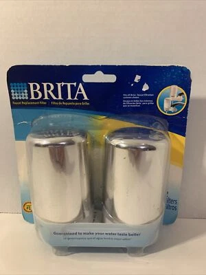 Brita On-Tap Faucet Water Filter Chrome, 2 Count Fits Model FF-100 OPFF-100 - Image 1 of 2
