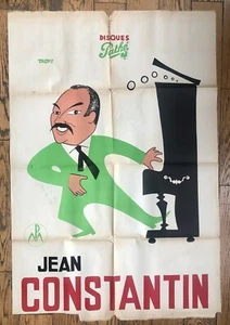 GRANDE AFFICHE JEAN CONSTANTIN années 50 - Picture 1 of 5