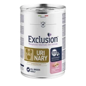 Exclusion cane urinary maiale 400 gr umido scatolette cani con struvite calcoli - Foto 1 di 1