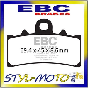 FA606HHH FRONT LEFT SINTERED PADS EBC KTM 250 DUKE 2015-2017 - Picture 1 of 1