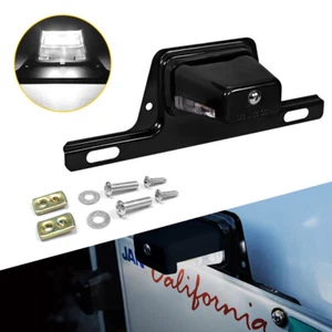 Trailer LED License Plate Light Bracket Mount Universal 12V DC For RV Boat Tag A - Picture 1 of 11