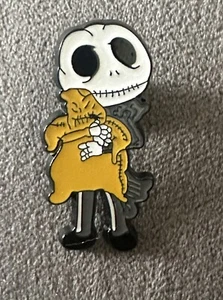Jack Skellington Holding Oogie Boogie Enamel Pin Nightmare Before Christmas 🎄 - Picture 1 of 3