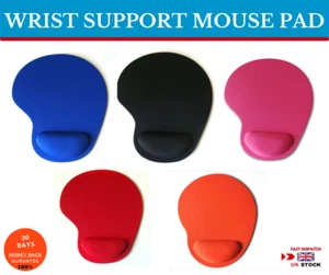 Anti Slip Foam Mouse Pad with comfortable wrist Rest Support for PC Laptop Mac - Picture 1 of 17