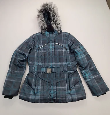 Chaqueta Ana para mujer mediana verde imitación piel con capucha invierno informal comodidad al aire libre Foto 1 de 4