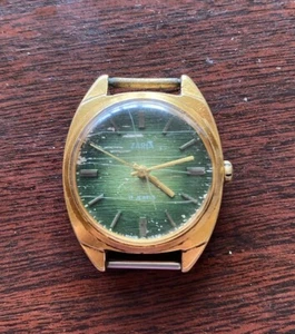 Vintage ZARYA ZARIA Wrist WATCH USSR 17J GOLDPLATED AU10 Export version Working - Picture 1 of 14