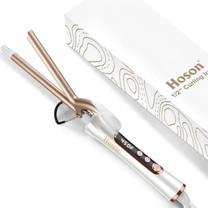 1/2 inch Curling Iron for Short Hair, Dual Voltage Hair Curling Iron Ceramic,... - Picture 1 of 6