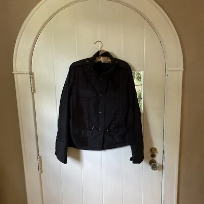 (1) Trendy Black Designer YSL Yves Saint Laurent Silk Blend Windbreaker  - Image 1 of 4