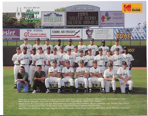 1994 South Bend Silver Hawks Team Photo Picture MINT - Picture 1 of 1