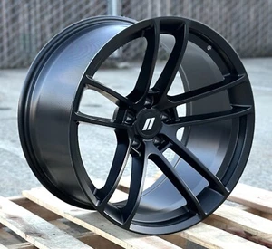 20" SRT Satin Black Wheels Fits Dodge Challenger Charger (Narrow Body Only) - Picture 1 of 5