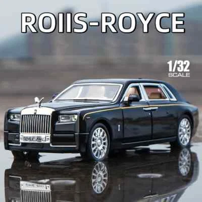 1:32 Rolls Royce Phantom Alloy Car Model Diecast Toy Vehicles w/ Sound Light - Image 1 of 4
