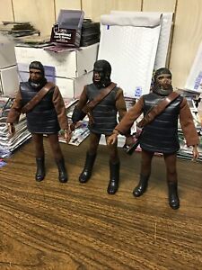 Planet Of The Apes 1970’s Action Figures! (3) Solder Apes!!!