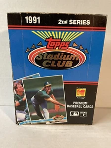 1991 Topps Stadium Club 2nd Series Baseball Wax Box - Bild 1 von 6