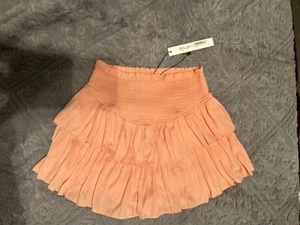 Mustard Seed Papaya, ruffle tiered elasticized waist skort, size S/ Retail $50 - Picture 1 of 4