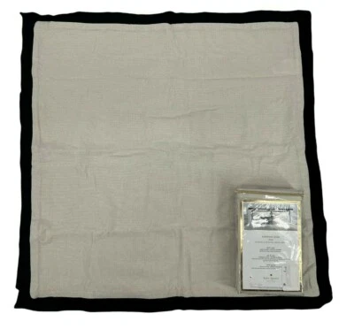 NUEVO Kate Spade Flamingo Dot Colección Marco Natural/Negro Almohada Europea Falsa Foto 1 de 4