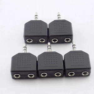 Adaptador de enchufe divisor y divisor convertidor con conector de audio macho a doble hembra - Imagen 1 de 8