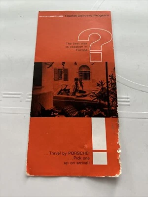 Porsche 356 C, SC 1965 folleto del programa de entrega turística Foto 1 de 3