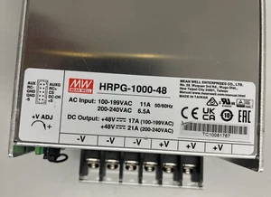 MEAN WELL HRPG-1000-48 Switching Power Supply 48V 21A 1000W 240V UK - Picture 1 of 7