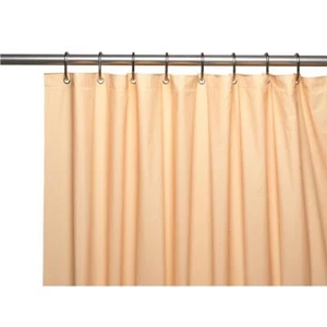 Carnation 4 Gauge Vinyl Shower Curtain Liner Weighted Metal Grommets Peach 72x72 - Picture 1 of 1