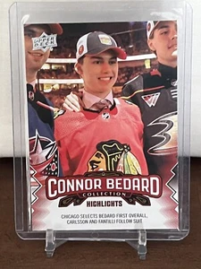 2023-24 Upper Deck Connor Bedard CBC 1st Overall Pick Rookie RC #7 - Picture 1 of 2