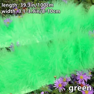 1M Faux Feather Fur Ribbon Fringe Trimming Sewing Crafts DIY Material Decor - Picture 1 of 39