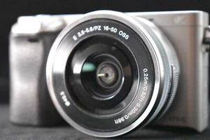 [1 Yr warranty] Sony a6000 Digital Mirrorless Camera with Lens Silver 8282 - Picture 1 of 19
