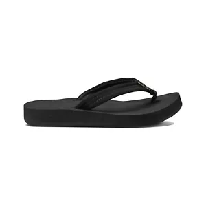 Reef Cushion Breeze Flip Flops in Black/Black - Picture 1 of 4