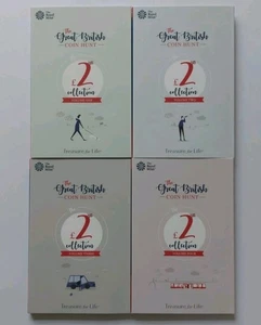 4 x THE ROYAL MINT Great British Coin Hunt £2 EMPTY Albums Volumes 1-4 NEW 2018 - Picture 1 of 11