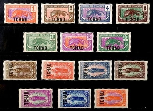 TSCHAD, FRANKREICH: BRIEFMARKEN KLASSIKZEIT 1922 UNGEBRAUCHT CV 51 $ SOUND - Bild 1 von 1