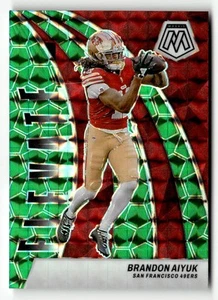 2024 Panini Mosaic #16 Brandon Aiyuk Elevate Green - Picture 1 of 2