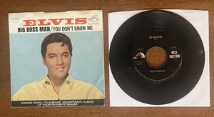 ELVIS PRESLEY- Big Boss Man/You Don't Know Me. 45 w/Picture Sleeve. 1967 - Imagen 1 de 2
