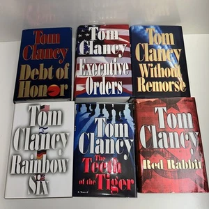 Lot Of 6 Tom Clancy Hardcover HC/DJ Books All Jack Ryan Series 1st Ed 1st Print - Picture 1 of 24