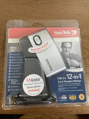 SanDisk ImageMate USB 2.0 12-in-1 Card Reader/Writer SDDR-89-A15 NEW IN BOX - Image 1 of 4