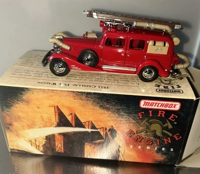 Matchbox 1933 Cadillac Series 452 Phaeton Fire Wagon Models of Yesteryear - Image 1 of 4