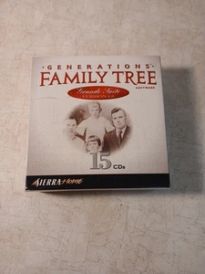 GENERATIONS® FAMILY TREE Grande Suite Version 6.0 • 15 CD Set • SIERRA Software - Picture 1 of 5